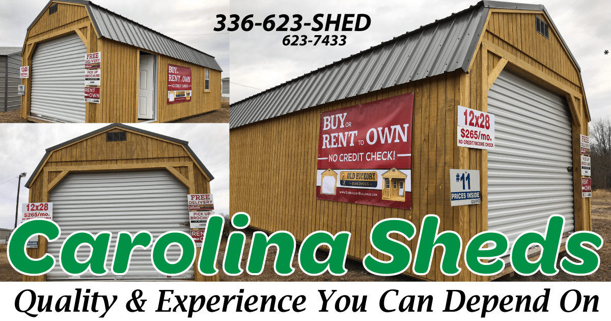 Carolina Sheds Shop for Wood Sheds in Eden North Carolina 27288